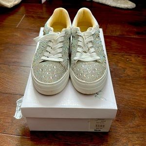 Betsy Johnson glitter sneakers